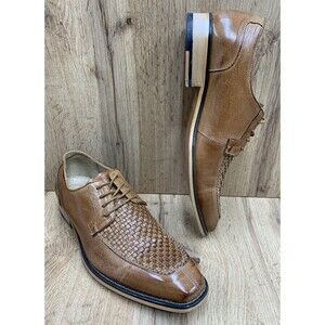 Stacy Adams Winthrop 25242-240 Moc Split Toe Oxford Men's Dress Shoe WALNUT 9M